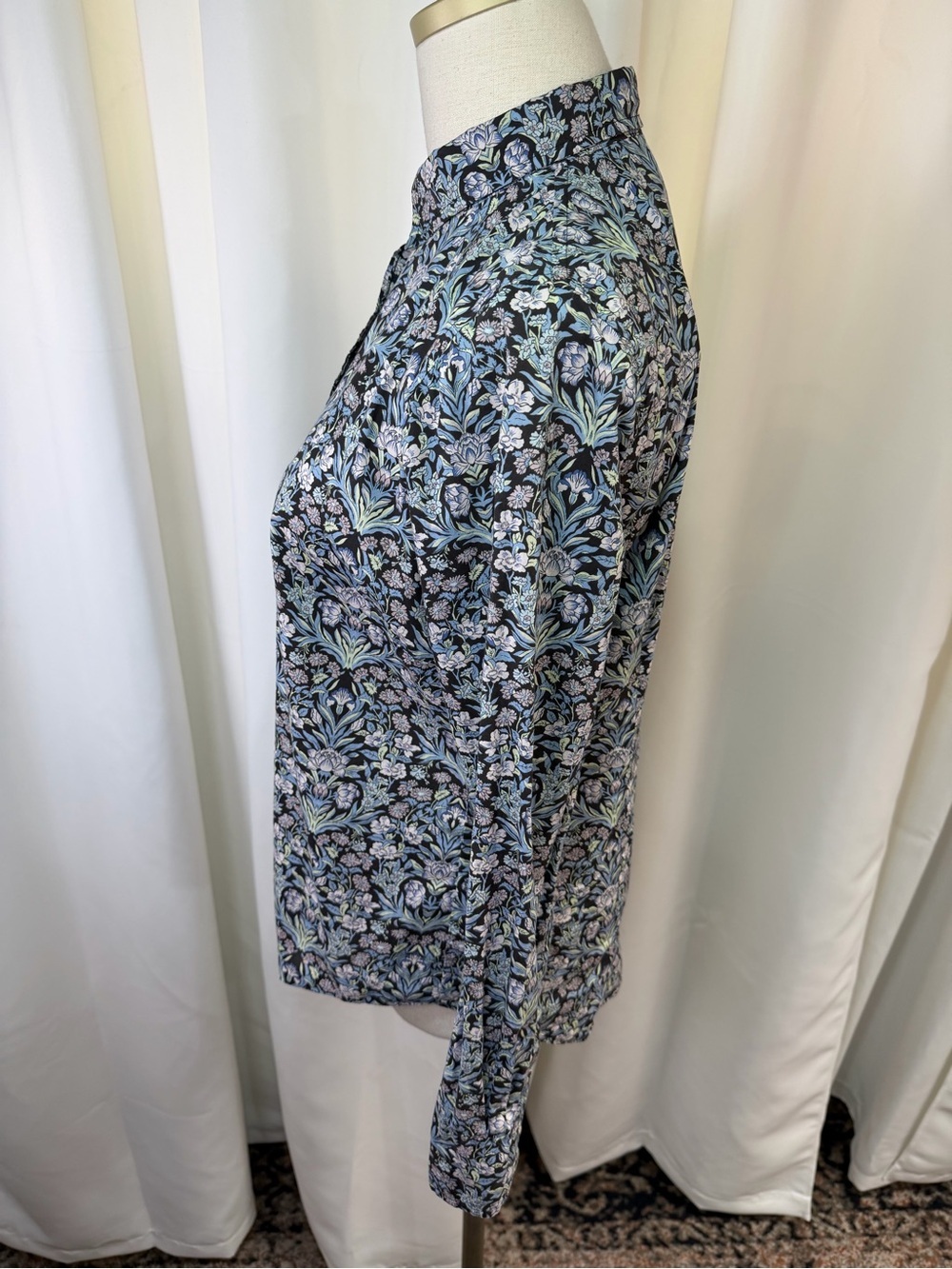 J. Crew x Liberty London Button-Up ‘Perfect Shirt’ in “Junes Meadow Floral” Sz 8 - Picture 8 of 16